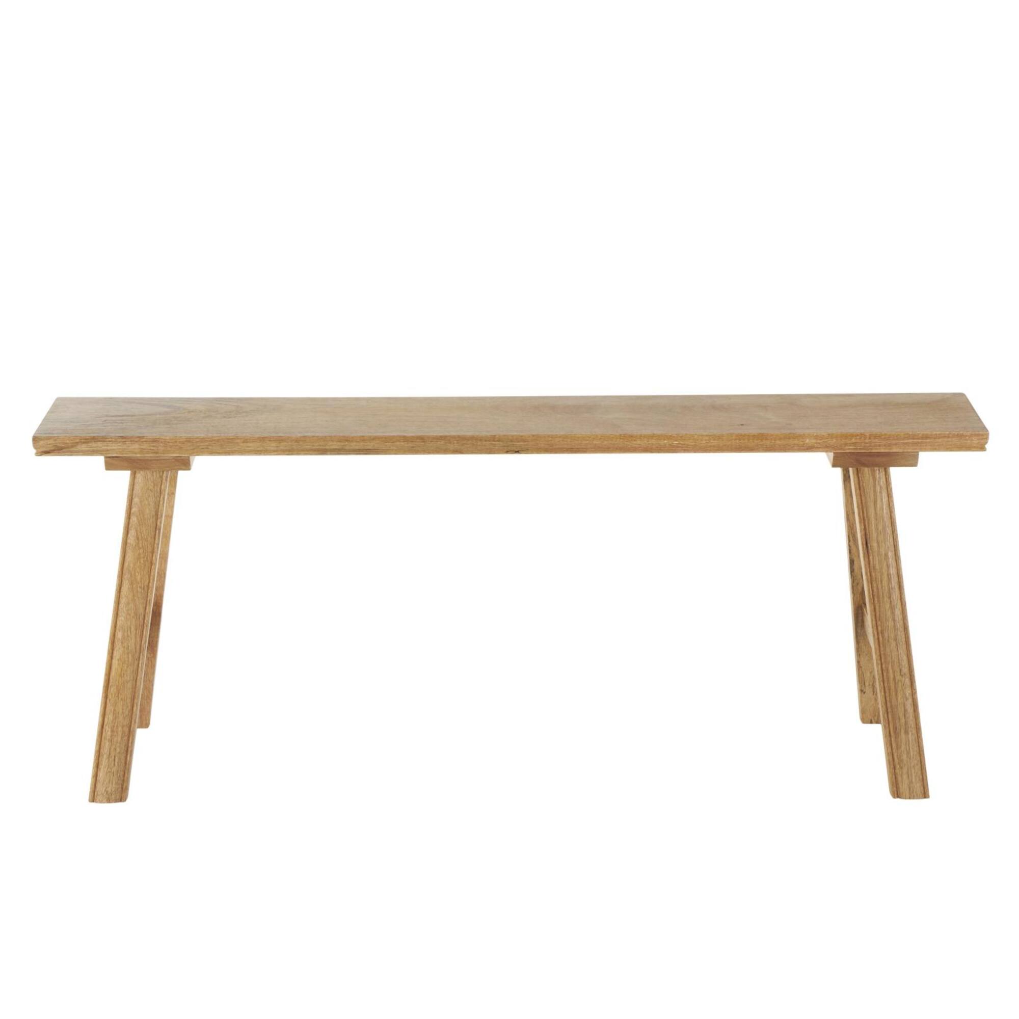 47.25" Brown Mango Wood Handmade Traditional Home Bench